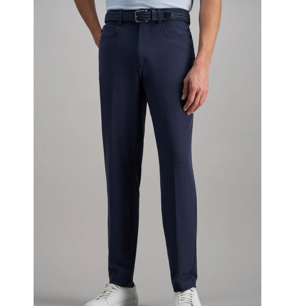 Haggar The Active Series 5 Pocket Tech Pant Blue Indigo 29 x 32